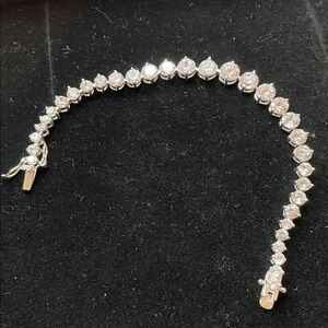 925 sterling silver cubic zirconia bracelet